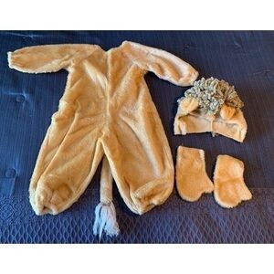 Vintage Leon Fur Plush Costume Halloween Tan Cream